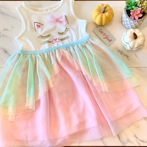 NWT Cat & Jack 2T girl kitten tulle dress up dress